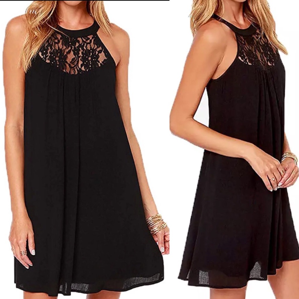 Black Laced Sun Dress